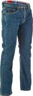 fly racing street resistance jeans (32) in oxford blue logo