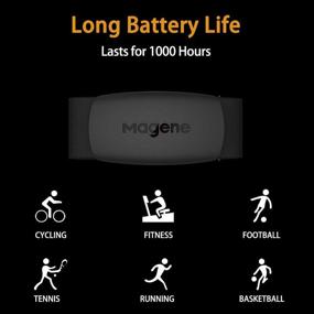 img 3 attached to 🏋️ Magene Chest Strap Heart Rate Monitor: ANT+ and Bluetooth 4.0 Compatible - Perfect for Peloton, Garmin, Wahoo & More! iPhone & Android Compatible