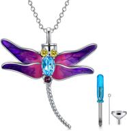 🐉 dragonfly urn necklace: 925 sterling silver keepsake, memorial cremation jewelry for ashes - sliacete logo