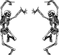 skeleton stickers grateful dancing skeletons logo