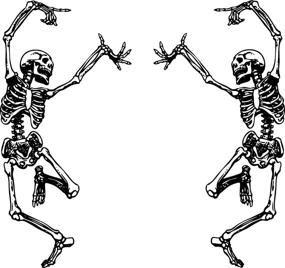 img 4 attached to Skeleton Stickers Grateful Dancing Skeletons