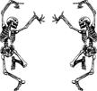 skeleton stickers grateful dancing skeletons logo