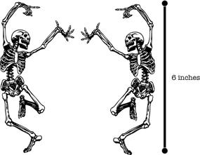 img 3 attached to Skeleton Stickers Grateful Dancing Skeletons