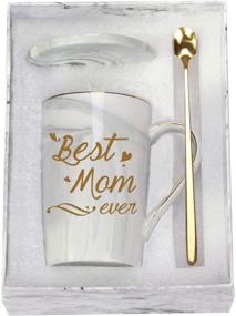 img 4 attached to 🎁 The Ultimate Gift for the Best Mom Ever: Best Mom Ever Mug with Gift Box, Spoon, and Mat - Perfect for Birthday, Christmas, or Mother's Day!