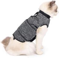 🐱 lianzimau cat anxiety jacket: calming vest for fireworks, travel, separation & frightened relief - the ideal solution for keeping cats calm with calming wrap shirt логотип