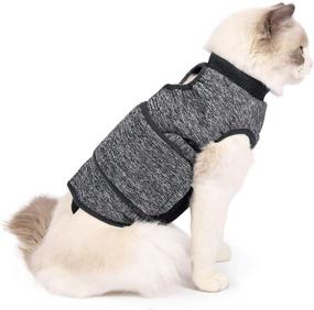 img 4 attached to 🐱 LIANZIMAU Cat Anxiety Jacket: Calming Vest for Fireworks, Travel, Separation & Frightened Relief - The Ideal Solution for Keeping Cats Calm with Calming Wrap Shirt