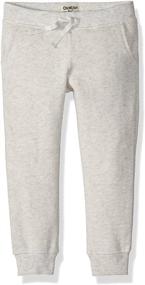 img 1 attached to 👖 Comfortable and Stylish: OshKosh B'Gosh Girls' Jogger Pants for Active Kids