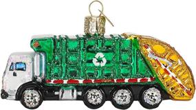 img 1 attached to 🚛 Vintage-inspired Glass Blown Garbage Truck Ornaments by Old World Christmas for Your Christmas Tree