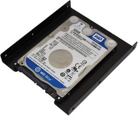 img 2 attached to 📁 iMBAPrice (Pack of 2) 2.5" to 3.5" Bay HDD Adapter Tray Kit - Mount SSDs and Notebook Hard Drives with Ease