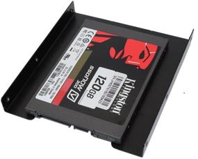 img 1 attached to 📁 iMBAPrice (Pack of 2) 2.5" to 3.5" Bay HDD Adapter Tray Kit - Mount SSDs and Notebook Hard Drives with Ease