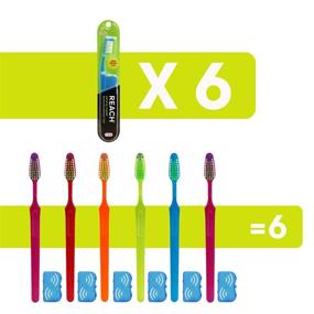 img 3 attached to 🦷 Reach Crystal Clean Toothbrush: Firm Bristles, 1 Count, Pack Of 6 - Ultimate Dental Hygiene Solution!