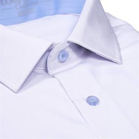 img 3 attached to Performance Stretch Shirts Wrinkle Washable Men's Clothing and Shirts