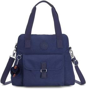 img 4 attached to 👜 Dive into Stylish Sophistication with the Kipling Pahneiro Handbag in Ink Blue Tonal