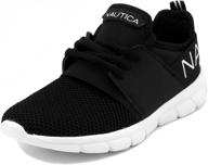 nautica sneaker comfortable shoes kappil youth black 3 sports & fitness in running logo