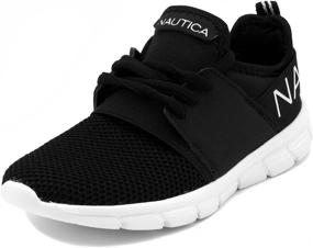 img 4 attached to Nautica Sneaker Comfortable Shoes Kappil Youth Black 3 Sports & Fitness in Running