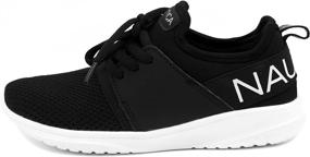 img 3 attached to Nautica Sneaker Comfortable Shoes Kappil Youth Black 3 Sports & Fitness in Running