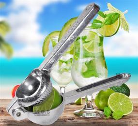 img 1 attached to 🍋 Smarty Cooks Heavy Duty Cast Aluminum Manual Juicer Squeezer: Perfect Kitchen and Bar Tool for Limon, Lemon and Lime