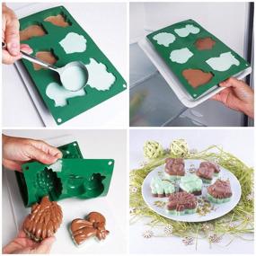 img 1 attached to 🌲 Forest Animals Silicone Mold - A Multifunctional Tray for Ice Cubes, Jello, Baking, Crafts, and More!