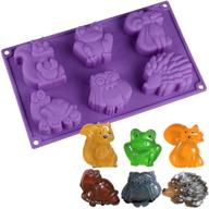 🌲 forest animals silicone mold - a multifunctional tray for ice cubes, jello, baking, crafts, and more! logo