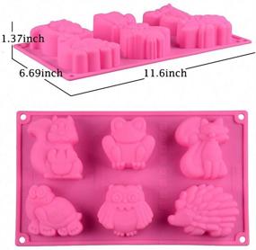 img 3 attached to 🌲 Forest Animals Silicone Mold - A Multifunctional Tray for Ice Cubes, Jello, Baking, Crafts, and More!