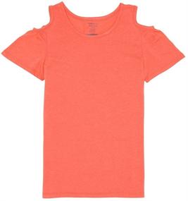 img 1 attached to 👚 French Toast Girls' Short Sleeve Cold Shoulder Top - Stylish and Trendy with Enhanced SEO