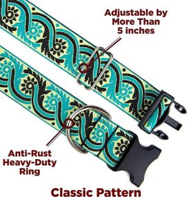 img 3 attached to Photan Handmade Dog Collar - Adjustable Vintage Dog Collar for Small, Medium, Large Dogs with Durable Ring and Buckle for Boy or Girl - Proudly Made in The USA