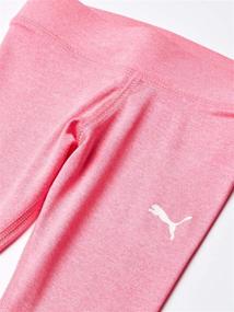 img 1 attached to 👶 Прелестные детские лосины PUMA для маленьких девочек: Стильная белая детская одежда для девочек!