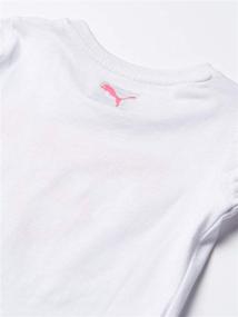 img 3 attached to 👶 Прелестные детские лосины PUMA для маленьких девочек: Стильная белая детская одежда для девочек!