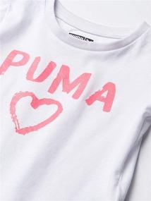 img 2 attached to 👶 Прелестные детские лосины PUMA для маленьких девочек: Стильная белая детская одежда для девочек!