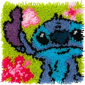 img 1 attached to 🧶 Dimensions Arts and Crafts Lilo and Stitch Latch Hook Kit - Create Stunning 12'' x 12'' Finished Masterpiece