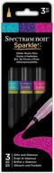 unleash your inner creativity with spectrum noir specn-spa-glit3 glitz & glamour sparkle brush pen set! logo