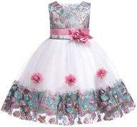 👗 myosotis510 girls' clothing and dresses for princess wedding baptism with backless design logo