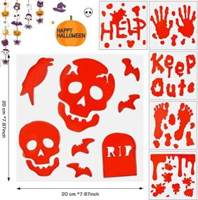 img 3 attached to Отпечаток руки Хэллоуин Кровавое украшение скелета