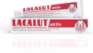 🦷 lacalut aktiv toothpaste: powerful teeth protection & gum strengthening - instant effect, cavity prevention & stain removal - 2.5 ounces logo