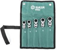 🔧 sata 5 piece flex head ratcheting wrench set: versatile and efficient tool for precision work логотип