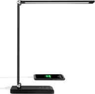 💡 enhanced led desk lamp with usb charging port, 3000mah battery, eye-caring technology, 5 color modes, and 5 brightness levels - ideal for home office, working, and reading логотип