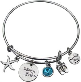 img 4 attached to 🏖️ Infinity Beach Collection: Bracelet for Beach Girls - Life is Better at the Beach, Beach Jewelry Gift