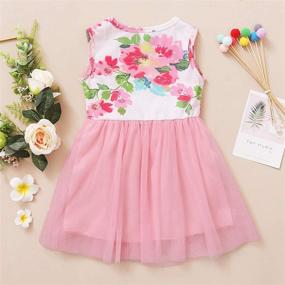 img 1 attached to 👗 Shalofer Baby Girl Birthday Dress Set - Floral Lace Outfit Sets for Little Girls