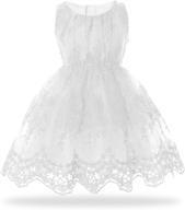 🌸 cielarko girls lace flower wedding party dresses for 1-7 years - kids fashion logo