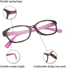 img 2 attached to 👓 Fashionable & Functional: EYEGUARD 4 Pack Reading Glasses with Colorful Spring Hinges for Women