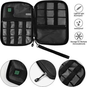 img 1 attached to 🌎 Worry-Free Travelling with the Waterproof Travel Cable Organizer Bag: Keep Your Electronics Tidy on-the-go!