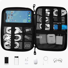img 3 attached to 🌎 Worry-Free Travelling with the Waterproof Travel Cable Organizer Bag: Keep Your Electronics Tidy on-the-go!