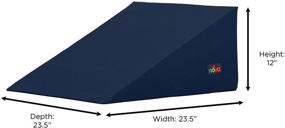 img 2 attached to 🛏️ 12 Inch Blue Bed Wedge by NOVA Medical Products - Lightweight at 1 Pound