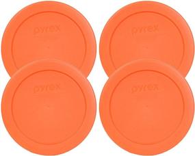 img 3 attached to Pyrex Bundle - 4 Items: 7201-PC Orange Plastic Food Storage Lids Set