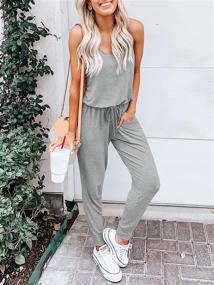 img 2 attached to ANRABESS A208Heise M Women's Clothing: Stylish Sleeveless Jumpsuit for Summer Fashion