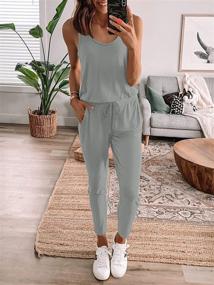 img 1 attached to ANRABESS A208Heise M Women's Clothing: Stylish Sleeveless Jumpsuit for Summer Fashion