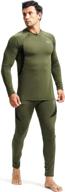 🔥 men's winter hunting gear: thermal fleece lined long johns set - warm base layer for skiing, sports & outdoor activities logo