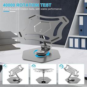 img 2 attached to Вращающаяся настраиваемая механическая подставка для ноутбука