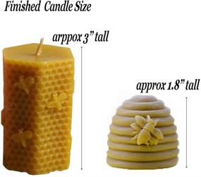 img 2 attached to 🐝 Bee Honeycomb Candle Mold Soap Mold - Buytra 2 Pack 3D Silicone Mold for DIY Beeswax Candle Making, Soap, Lotion Bar, Fondant, Chocolate, Candy, Cake Decorating, Clay Crafting, and More