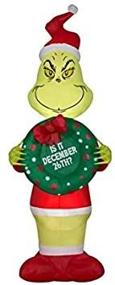 img 1 attached to 🎅 Inflatable Grinch Christmas Decoration - 5.5 Ft tall, Guaranteed Festive Charm!